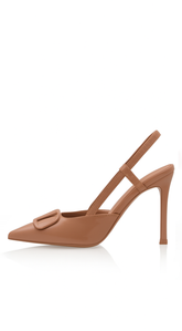 Ria Sling back Heel - Mocha